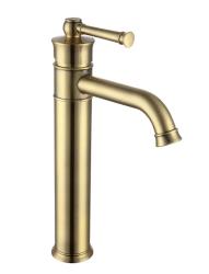 Смеситель для раковины/умывальника VIEIR, однорычажный, неповоротный, керамический, длина излива 151 мм, латунь, цвет бронза