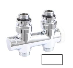 Узел подключения HERZ 3000 TS Design проходной для 1-трубных систем, белый