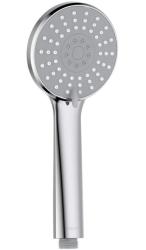 Лейка душевая Aquatek Бетта 102 мм круглая, 3 режима, хром, пластик, ручная, для душа/ванной