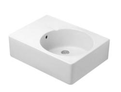 Раковина DURAVIT Scola 61,5х46х22,5 см, подвесная, прямоугольная, санфарфор, цвет белый, 1 отверстие под смеситель, слив/перелив, правая