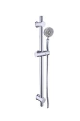 Душевой гарнитур Olives BD04 стойка 665 мм, хром, нержавеющая сталь/пластик, комплект: стойка/лейка/шланг