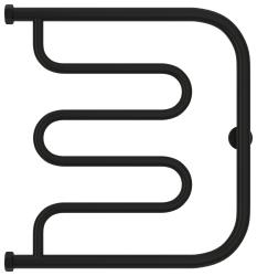 Полотенцесушитель Сунержа "Лира+" 500x500 Н. Г. 1", водяной, цвет матовый чёрный