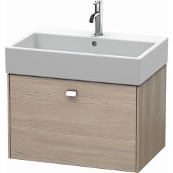 Тумба/шкафчик для консоли/столешницы Duravit Brioso под раковину 62х48х44,2 см, подвесная, ДСП, цвет: сосна серебристая/хром, 1 выдвижной ящик, прямоугольная