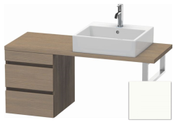 Тумба/шкафчик для консоли/столешницы Duravit DuraStyle под раковину 40х47,8х51,2 см, подвесная, ДСП, цвет: дуб терра/белый матовый, 2 выдвижных ящика, прямоугольная