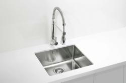 Мойка кухонная ALVEUS KOMBINO 40 SAT-90  49х44х19,5 см, слив 90, врезная под столешницу, нержавеющая сталь, прямоугольная, цвет нержавеющая сталь (SAT), без отверстия под смеситель