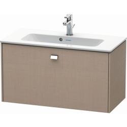 Тумба/шкафчик для консоли/столешницы Duravit Brioso под раковину 82х48х44,2 см, подвесная, ДСП, цвет: лен/хром, 1 выдвижной ящик, прямоугольная