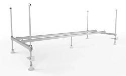 Каркас MELODIA "Simple/Relax" 160х70 см для ванны, стальной, цвет серый, четыре опоры, прямоугольный, правый/левый правосторонний/левосторонний, универсальный для ванны