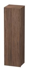Пенал Duravit DuraStyle, 40x36x140 см, подвесной, (левый), с дверцей, с полкой, со стеклянными полками, цвет: орех темный/базальт, в ванную комнату