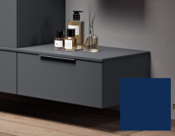 Тумба Cezares Premium, 90х45х27 см, подвесная, 1 выдвижной ящик, цвет синий, шкафчик навесной, механизм доводчика, прямоугольная