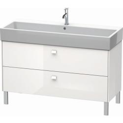 Тумба под раковину для консоли/столешницы Duravit Brioso 102х48х44,2 см, подвесная, ДСП, цвет: белый глянец, 2 выдвижных ящика, прямоугольная