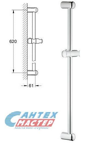 Душевая штанга Grohe New Tempesta Classic 600 мм хром 27523000