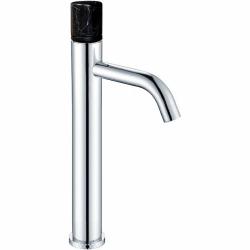 Смеситель для раковины/умывальника Boheme Stick, однорычажный, неповоротный, керамический, высокий, длина излива 135 мм, латунь, цвет хром