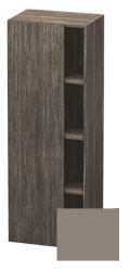 Пенал Duravit DuraStyle, 50x36x140 см, подвесной, (левый), с дверцей, с закрытыми/открытыми полками, цвет: дуб терра/базальт, в ванную комнату