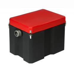 Пескоуловитель Термит 0,5-40 под мойку, пластиковый, для внутренней канализации