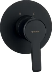 Смеситель для душа Deante ARNIKA, однорычажный, встраиваемый, латунь, без излива, керамический, цвет черный, скрытого монтажа