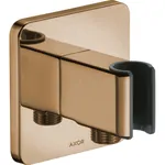 Держатель для душевой лейки Axor Urquiola Porter со шланговым подсоединением, настенный, металлический, цвет: шлифованная медь, для душевого шланга, для душа/ванной/душевой кабины