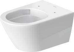 Унитаз Duravit D-Neo 37х54 см, подвесной, цвет белый, санфарфор, овальный, горизонтальный (в стену) выпуск, под скрытый бачок/инсталляцию, безободковый, без сиденья, для туалета/ванной комнаты