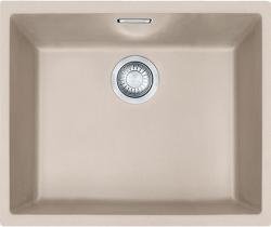 Мойка кухонная Franke SIRIUS SID 110-50, 52,5х44 см, врезная, тектонит (Tectonite®), прямоугольная, цвет сахара, без отверстия под смеситель, без крыла, слив-перелив, врезная в столещницу, для кухни