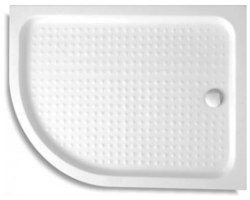 Душевой поддон Cezares Tray A, 120х90х15 см, ассиметричный/угловой, правосторонний/правый, акриловый, низкий, белый, с бортиком, с антискользящим покрытием, литой, литьевой, для душа