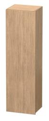 Пенал Duravit DuraStyle, 40x36x140 см, подвесной, (левый), с дверцей, с полкой, со стеклянными полками, цвет: дуб европейский/базальт, в ванную комнату