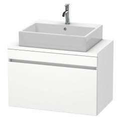 Тумба под раковину для консоли/столешницы Duravit DuraStyle 80х47,8х51,2 см, подвесная, ДСП, цвет: белый матовый, 1 выдвижной ящик, прямоугольная