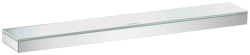Полка Hansgrohe Rainfinity 500, размер 50,2х8,4х2,8 см, настенная, цвет хром, латунная/стеклянная, прямоугольная, подвесная, для душа/ванной
