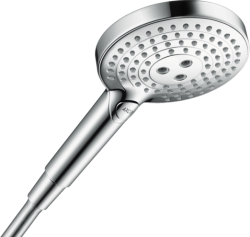 Лейка душевая Axor ShowerSolutions 120 3jet EcoSmart, настенная, регулируемая, круглая, с 3 режимами, латунная, цвет хром, ручная, для душа/ванной