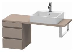 Тумба/шкафчик для консоли/столешницы Duravit DuraStyle под раковину 40х47,8х51,2 см, подвесная, ДСП, цвет: базальт, 2 выдвижных ящика, прямоугольная