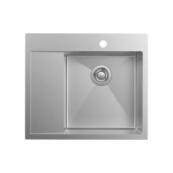 Мойка IDDIS Haze 510х590х200 мм толщина 1,2 мм нержавеющая сталь, с левым крылом, прямоугольная, цвет сталь, сатин, с отверстием под смеситель, слив-перелив, врезная в столещницу, для кухни HAZ59SRi77 Мойка IDDIS Haze 510х590х200 мм толщина 1,2 мм нержавеющая сталь, с левым крылом, прямоугольная, цвет сталь, сатин, с отверстием под смеситель, слив-перелив, врезная в столещницу, для кухни HAZ59SRi77