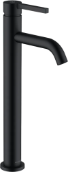 Смеситель для раковины/умывальника KLUDI NOVA FONTE Pura однорычажный, неповоротный, высокий, длина излива 130 мм, латунь, цвет черный матовый
