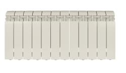 Радиатор GLOBAL VOX-R 350/12 алюминиевый, боковое подключение, для отопления квартиры, дома, водяные, мощность 1752 Вт, настенный, цвет белый
