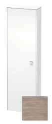 Пенал Duravit Brioso L, 52x24x177 см, подвесной, (левый), с дверцей, с полкой, со стеклянными полками, цвет: сосна серебристая/хром, в ванную комнату