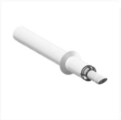 Труба с наконечником Gekon D60/100 мм, L=1190 мм, выпускная, алюминий/оцинкованная сталь, система антилед