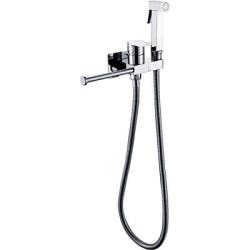 Гигиенический душ ROSE со смесителем/лейкой/с полотенцедержателем для унитаза/биде, однорычажный, скрытого монтажа/встраиваемый, настенный, керамический, латунь, цвет хром Гигиенический душ ROSE со смесителем/лейкой/с полотенцедержателем для унитаза/биде, однорычажный, скрытого монтажа/встраиваемый, настенный, керамический, латунь, цвет хром