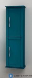 Пенал Cezares Tiffany, 34х32х114 см, подвесной, (правый/левый/универсальный), 2 распашные двери/реверсивная, цвет зеленый, в ванную комнату