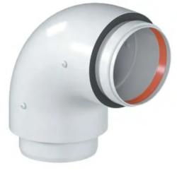 Отвод Okseler утепленный D80/100 угол 90° универсальный