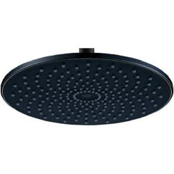 Верхний душ BERGES NARDIS R 230 мм, цвет черный матовый, материал пластик, круглая, настенный, для ванной, для душа/ванной