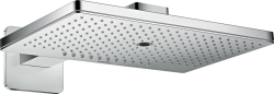 Верхний душ AXOR ShowerSolutions 460/300 3jet, с держателем, с розеткой, настенный монтаж, прямоугольный, с 3 режимами, размер 46,6х30 см, металлический, цвет: хром, для душа/ванной