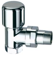 Вентиль FAR Top 1/2"вн. термостатический, угловой, уплотнение EPDM, цвет серебро