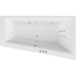 Ванна Excellent Sfera SMART, 170х100 см, акриловая, цвет- белый/бронза, (с гидромассажем), с каркасом, асимметричная, правосторонняя, правая, приставная/встраиваемая