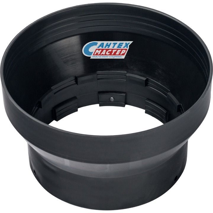 Адаптер STOUT DN101/133 для трубы газового котла, коаксиального дымохода при проходе через крышу DN60/100, пластиковый, элемент дымохода (Стоут)