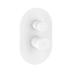 Смеситель для душа Ravak Espirit, встраиваемый, однорычажный, без излива/без душевого набора, керамический, латунь, цвет белый вельвет