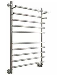 Полотенцесушитель Двин F Primo 100/60, водяной (1"-3/4"-1/2" К1  Полированный), универсальное подключение, нержавеющая сталь, настенный, форма лесенка, цвет хром, к отоплению и ГВС, для отопления, обогрева в ванной