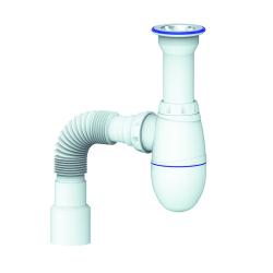 Сифон для раковины Unicorn с литым выпуском 1 1/2"х40 и гибким отводом 40*40/50 B120