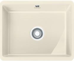 Мойка кухонная Franke KUBUS KBK 110-50, 54,5х44,5 см, врезная, керамическая (Fraceram®), прямоугольная, цвет ваниль, без отверстия под смеситель, без крыла, слив-перелив, врезная в столещницу, для кухни