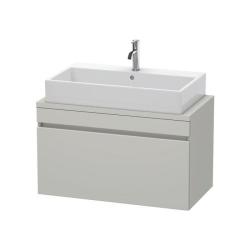 Тумба под раковину для консоли/столешницы Duravit DuraStyle 90х54,8х51,2 см, подвесная, ДСП, цвет: бетонно-серый, 1 выдвижной ящик, прямоугольная