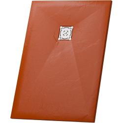 Душевой поддон RGW Stone Tray ST-Tr, 90х120х2,5 см, прямоугольный, из искусственного камня, низкий, цвет: терракот, с антискользящим рельефным покрытием, без бортика