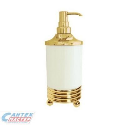 Дозатор для жидкого мыла Boheme Hermitage Gold настольный 10359