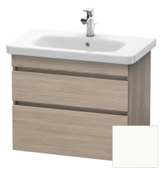 Тумба под раковину для консоли/столешницы Duravit DuraStyle 90х54,8х51,2 см, подвесная, ДСП, цвет: сосна серебристая/белый матовый, 2 выдвижных ящика, прямоугольная