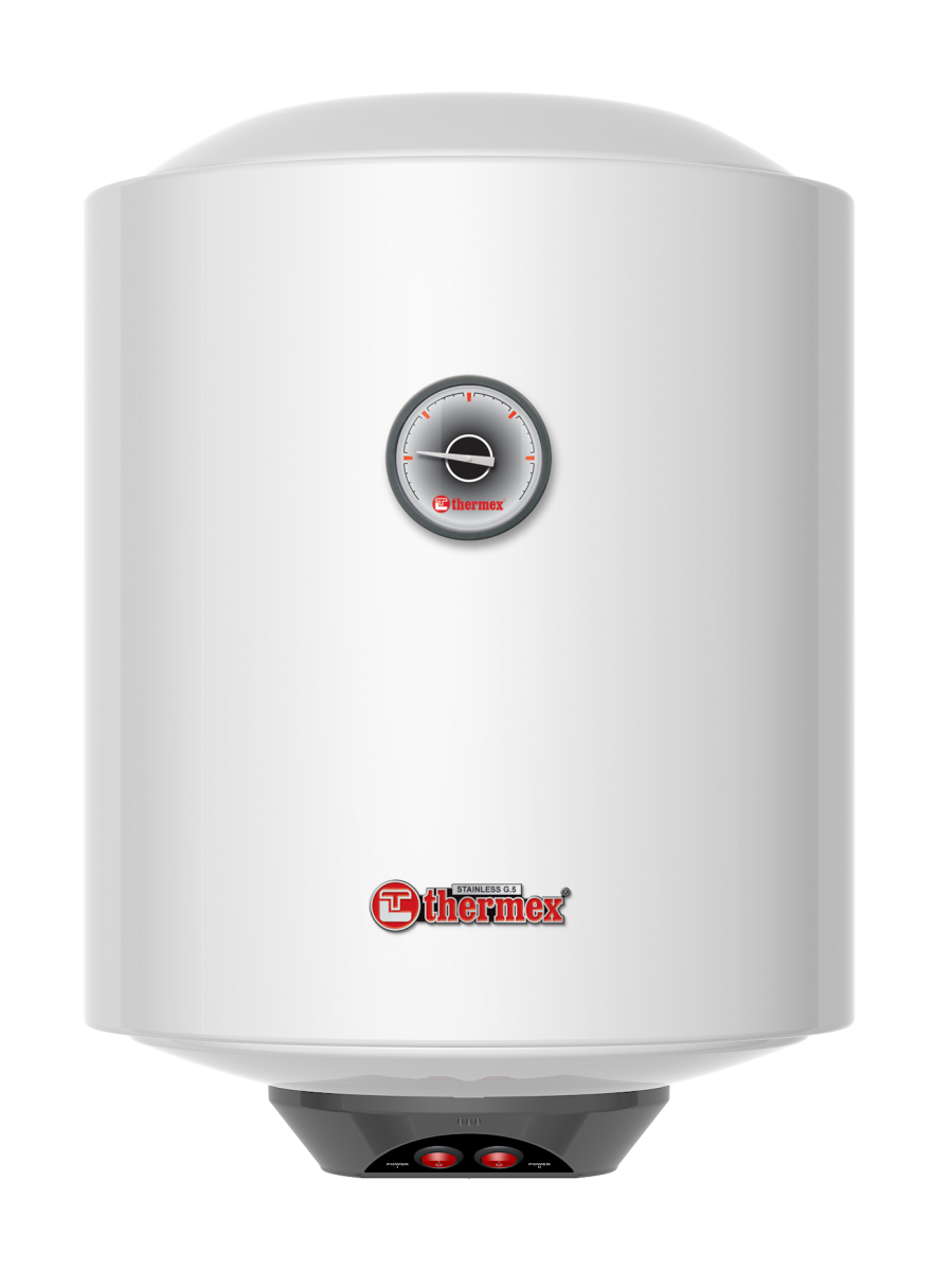 Водонагреватель 30 л Thermex Praktik 30 V Slim электрический, настенный, вертикальный, накопительный тип, 2.5 квт, 501х378х365 мм, 230 в, (цвет белый, круглый), с нижней подводкой